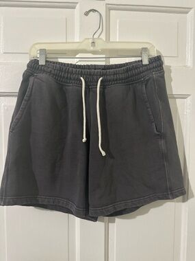 American Eagle Outfitters Charcoal Drawstring Lounge Shorts